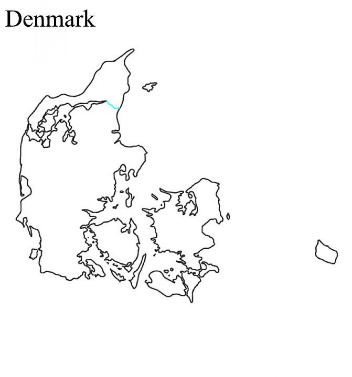 tom karta över danmark