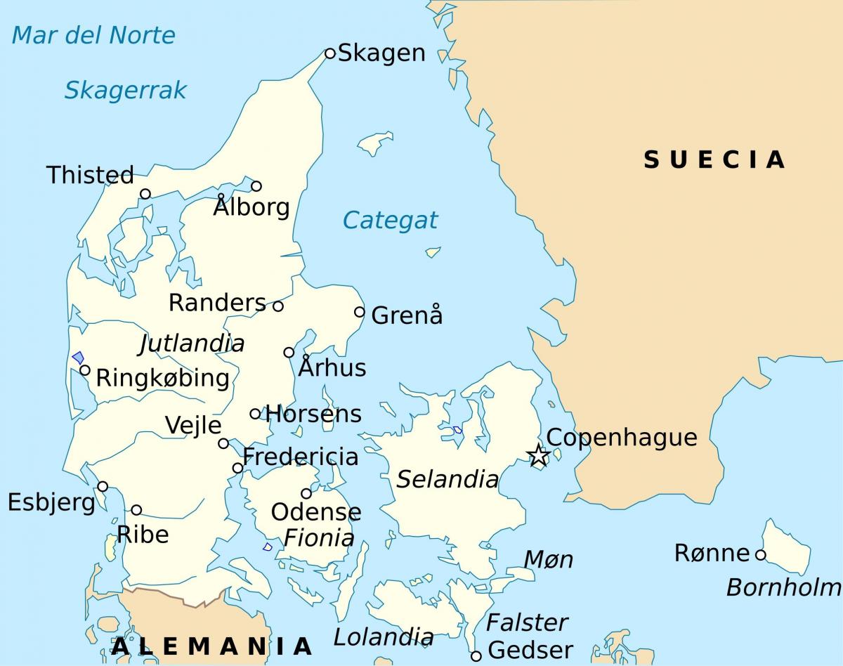 Karta över fredericia i danmark