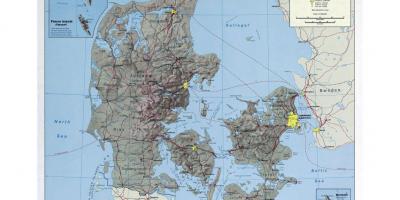 Internationella flygplatser i danmark karta