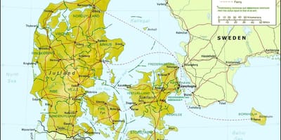 Karta över danmark geografi 