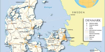 Karta över danmark hamnar