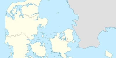 Karta över danmark vektor