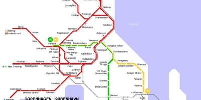 Karta över danmark metro 