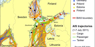 Karta över danmark undersökning och kartläggning