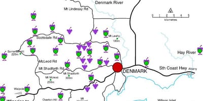Karta över danmark vingårdar 
