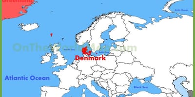 Köpenhamn danmark karta över europa